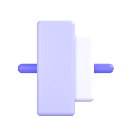 Centre-align 3D Icon