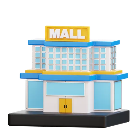 Centre commercial  3D Icon