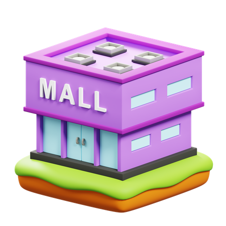 Centre commercial  3D Icon