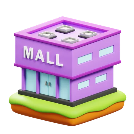 Centre commercial  3D Icon