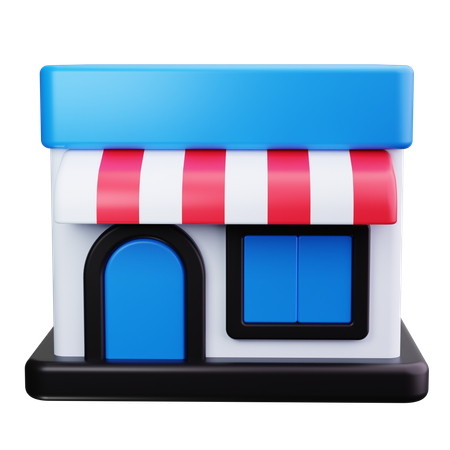 Centre commercial  3D Icon