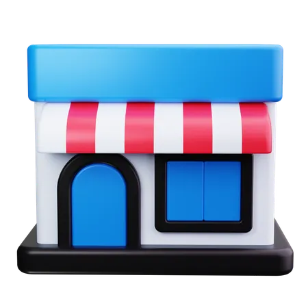 Centre commercial  3D Icon