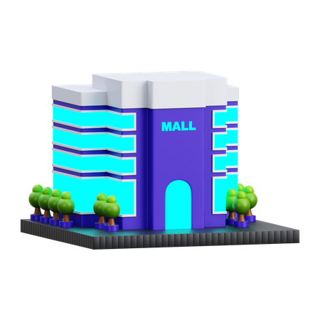 Centre commercial  3D Icon