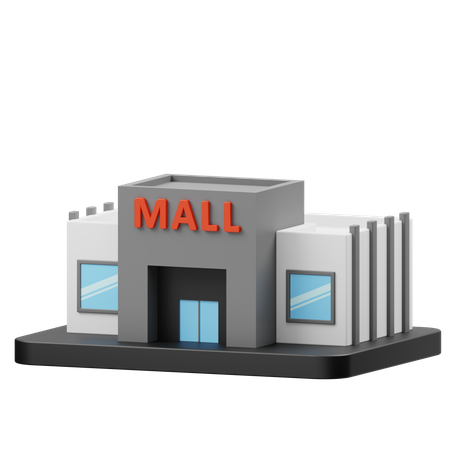 Centre commercial  3D Icon