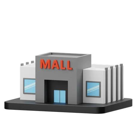 Centre commercial  3D Icon