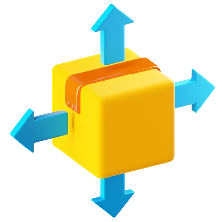 Centre de distribution  3D Icon