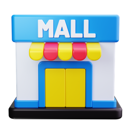 Centro comercial  3D Icon