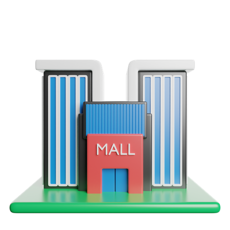 Centro comercial  3D Icon