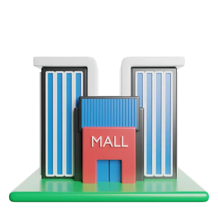 Centro comercial  3D Icon