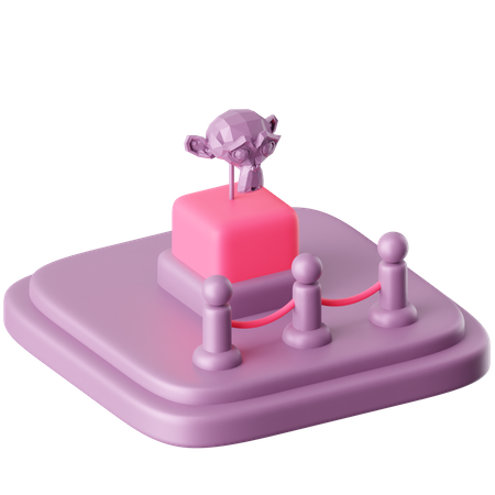 Centro de Arte  3D Icon