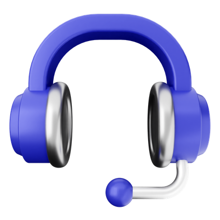 Servicio de asistencia para auriculares  3D Icon