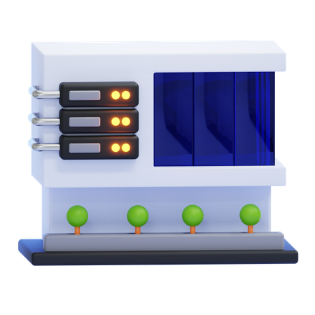 Centro de datos  3D Icon