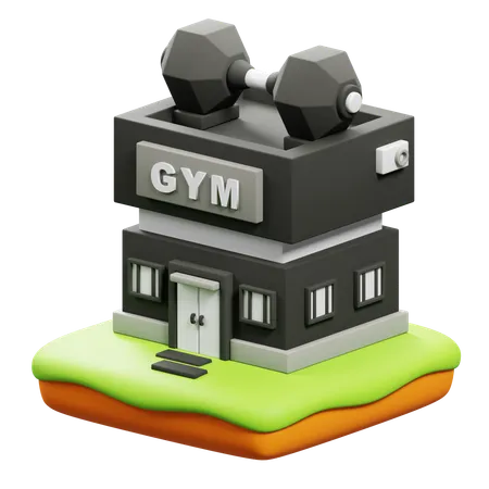 Gimnasio  3D Icon