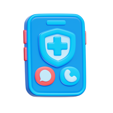 Centro de salud digital  3D Icon