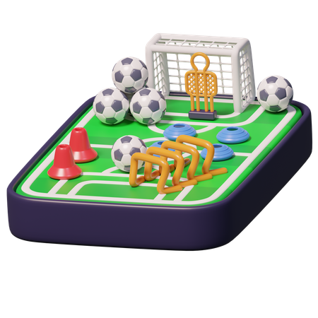 Centro de treinamento de futebol  3D Icon