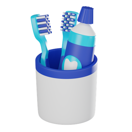 Cepillo de dientes  3D Icon