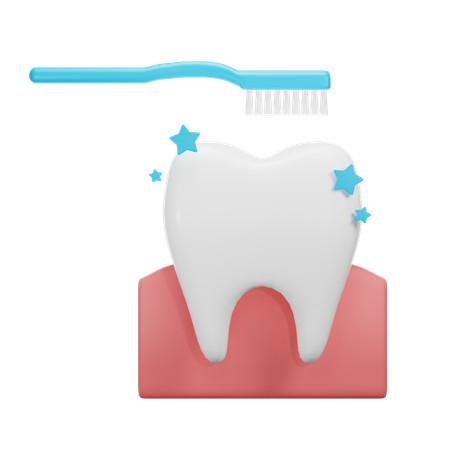 Cepillo de dientes  3D Icon