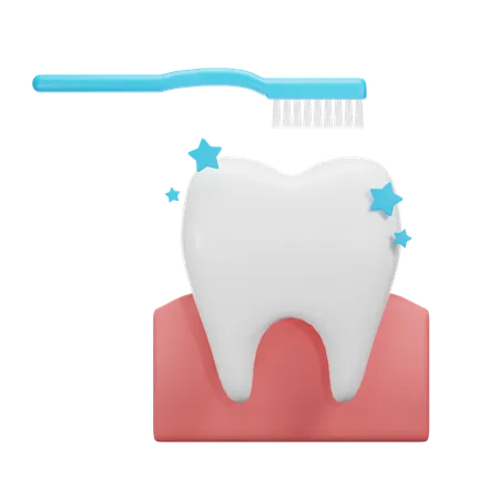 Cepillo de dientes  3D Icon