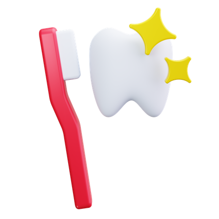 Cepillo de dientes  3D Icon