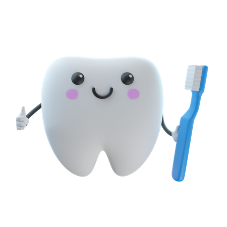 Cepillo de dientes  3D Illustration