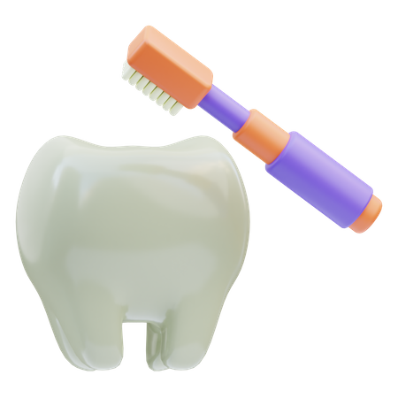 Cepillo de dientes  3D Icon