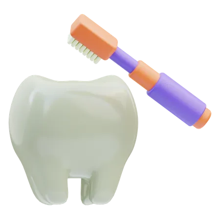 Cepillo de dientes  3D Icon