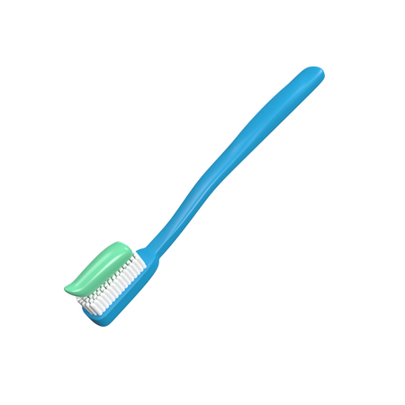 Cepillo de dientes con pasta  3D Icon
