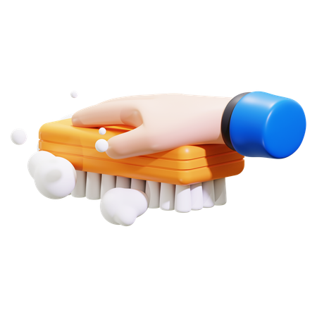 Cepillo de limpieza  3D Icon