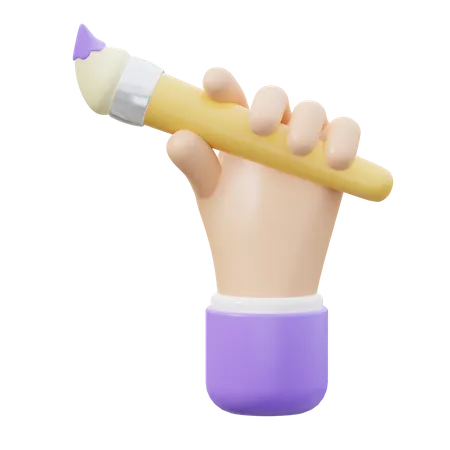 Cepillo de mano  3D Icon