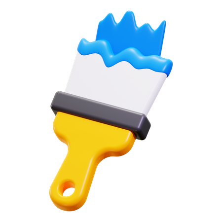 Cepillo de pintura  3D Icon