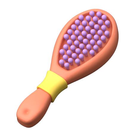 Cepillo de pelo de bebe  3D Icon
