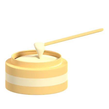 Creme de cera  3D Illustration