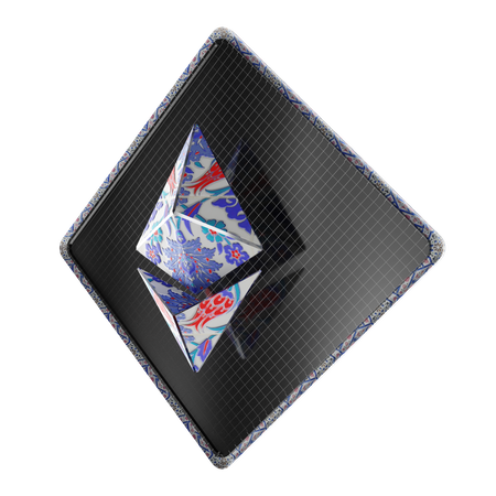 Ceramic Tiles Ethereum  3D Icon