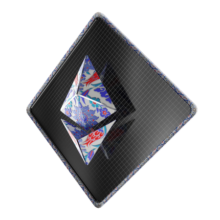 Ceramic Tiles Ethereum  3D Illustration