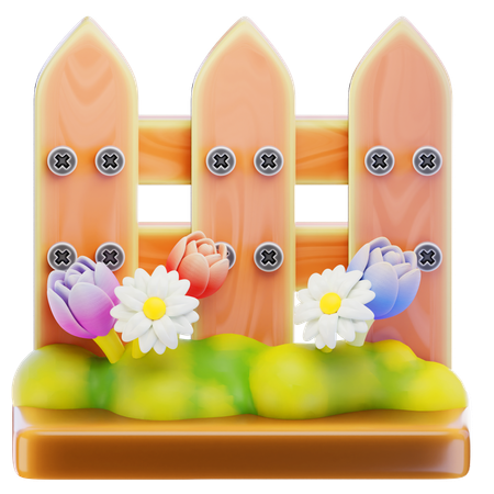 Cerca de Jardim  3D Icon