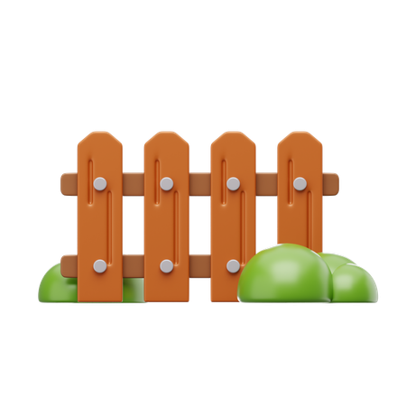 Cerca de jardinagem  3D Icon