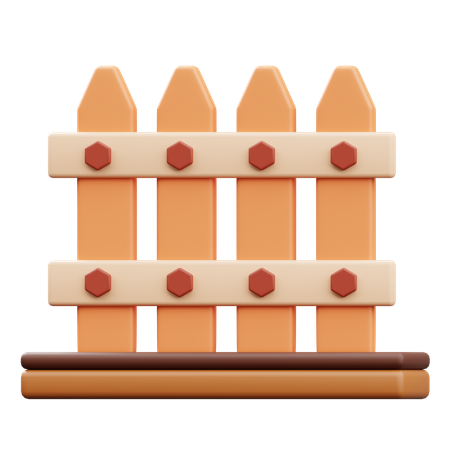 Cerca de madeira  3D Icon