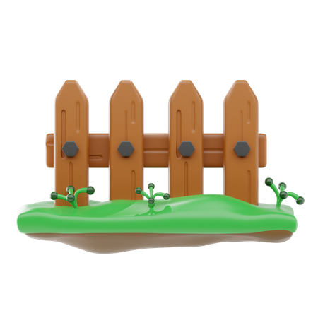 Cerca de madeira  3D Icon
