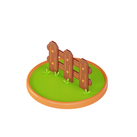 Cerca de madeira  3D Icon