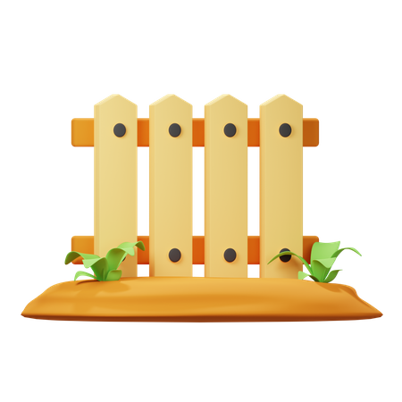 Cerca de madeira  3D Icon