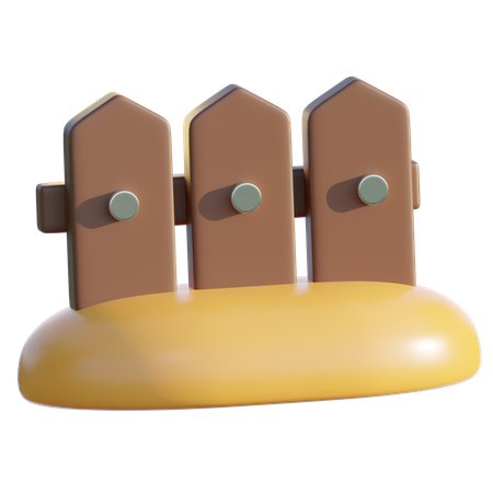 Cerca de madeira  3D Icon