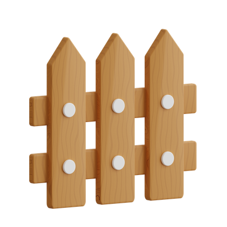 Cerca de madeira  3D Icon