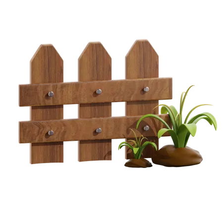 Cerca de madeira  3D Icon