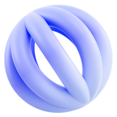 Cercle abstrait  3D Icon