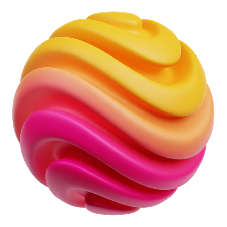 Cercle abstrait  3D Icon