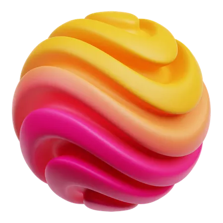 Cercle abstrait  3D Icon