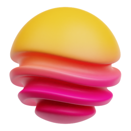 Cercle abstrait  3D Icon