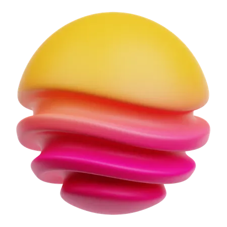 Cercle abstrait  3D Icon