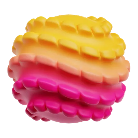 Cercle abstrait  3D Icon