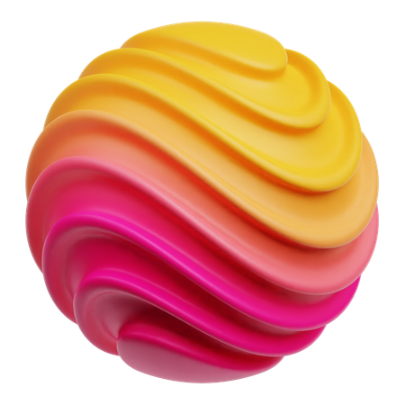Cercle abstrait  3D Icon